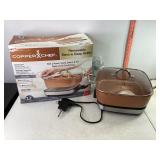 Copper Chef Removable Electric Deep Skillet
