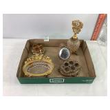 Vtg Lipstick Holders, Soap Dish & Perfume Atom.