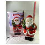 Lighted Ceramic Santa