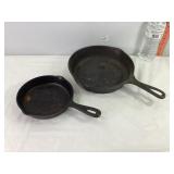 9.5" & 6.5" Cast Skillets