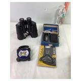 Binoculars, Walking Flashlight & Misc