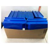 6ct Blue Bins 10-7/8" x 11" x 5"