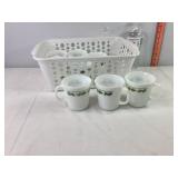 Corning Christmas Cups