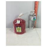 Warm Glow Cranberry Stardust Candle, NIB