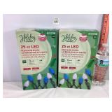 Blue & White LED C9 Lights