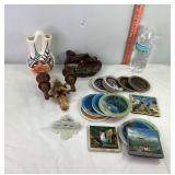 Coasters, Pottery, Ashtray & Misc