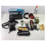 Ear Muffs, Two Way CB Radio, Powermate & Misc