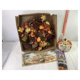 Fall Wreath & Decor