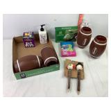 Hollow Plastic Footballs, Pencils & Misc
