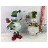 Metal Snowman Decor