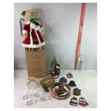 Bear Tree Topper, Ornaments, Glass Deer & Misc