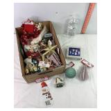 Assorted Ornaments & Tinsel