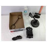 Cast Iron Matchbox, Iron & Misc