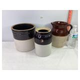 Crocks & Crock Pitcher