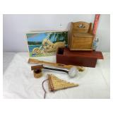 Woodcraft Motorcycle, Wooden Boxes & Misc