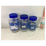 Glass Goose Canisters