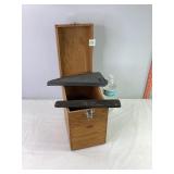 Sharpening Stones & Wooden Box