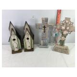 Birdhouses & Crosses