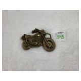 Solid Brass Motorcycle Belt Buckle