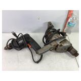 B&D 3/8" Drill & 1/2" Standard Drill