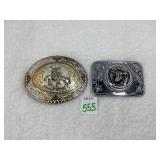 Bull & Bucking Bronco Belt Buckles