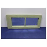 12x27 Sage Green Double Cottage Mirror