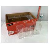12 Plastic Display Cases