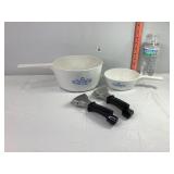 Corningware Blue Cornflower Range Topper & Pot