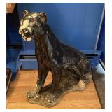 Large Ceramic Black Panther