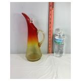 Kanawha Crackle Glass Pitcher
