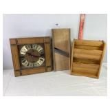 Clock, Kraut Cutter & Key Holder