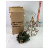 Metal Star Candle Holder Tree