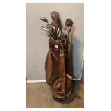 Vintage Golf Clubs & Bag