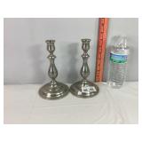 Pewter Candle Sticks