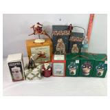 Christmas Candle Holders, Boxes & Misc