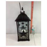 Decorated Lantern w/Batt Op Candle