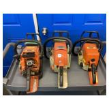 Stihl 025, 028AV & 039 Chainsaws, No Bars