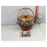 Longaberger Jingle Bell Basket & Tie On