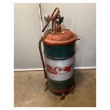 Vintage Wolf Head Container & Pump