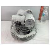 Currier & Ives City of New York 4pc Place Setting