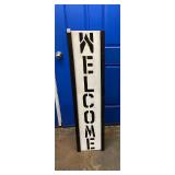 Wooden Porch Welcome Sign Approx 48" Tall