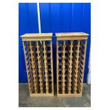 2 Wooden Wine Racks Approx 42.5" Tall