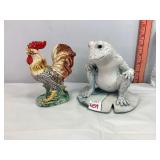 Frog and Chicken Figurine