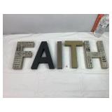 Wooden "FAITH" Letters