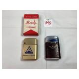 Storm Master Bowers Lighter w/Box & Ronson Lighter