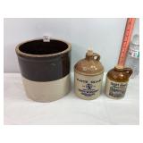 Crock & Crock Pitcher & Crock Pitcher Bank