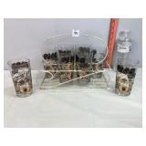 50th Anniversary Musselman Glasses w/Rack