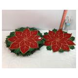 12 Poinsettia Placemats