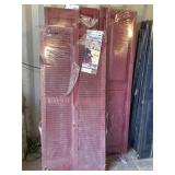 4 Raised Panel 15"x71" 2 Louver 15"x64" Shutters