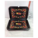 5 Golden Anniversary CH Musselman Co Metal Trays